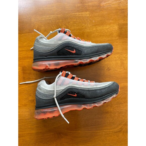Nike Air Max Men's Sneakers Sz 6.5 Gray & Orange Vintage Vibes 2010 - Picture 7 of 16